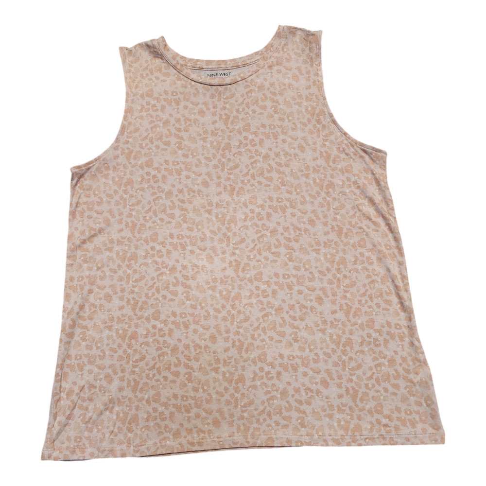 Nine West Pink Animal Print Swing Tank M